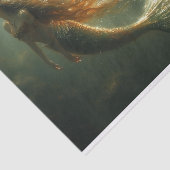 Een mooie gouden zeemeermin tissuepapier (Detail)