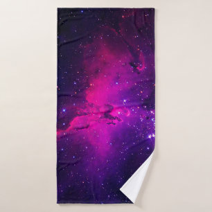 Een mooie, heldere ruimte-nebula. achtergrond, abs badhanddoek