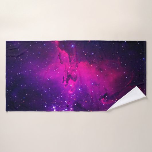 Een mooie, heldere ruimte-nebula. achtergrond, abs badhanddoek (Badhanddoek)