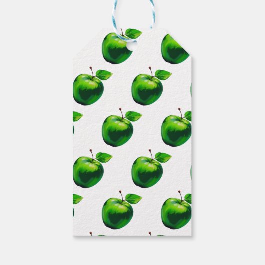 een mooie kleine appel zoete leven uitnodiging cadeaulabel (Achterkant)