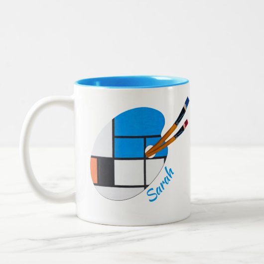 Een mooie mok met een schilderij van Paul Klee (Links)