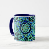 Een mooie mok met Philip Jacobs Fabric Agate (Voorkant links)