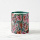 Een mooie mok met Philip Jacobs Fabric Caladium (Midden)