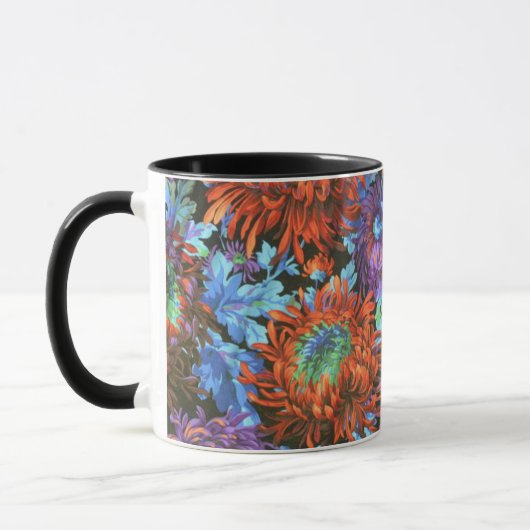 Een mooie Mok met Philip Jacobs Fabric Chrysanthem (Links)