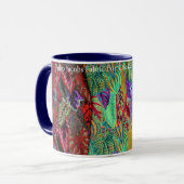 Een mooie mok met Philip Jacobs Fabric Coleus (Voorkant links)
