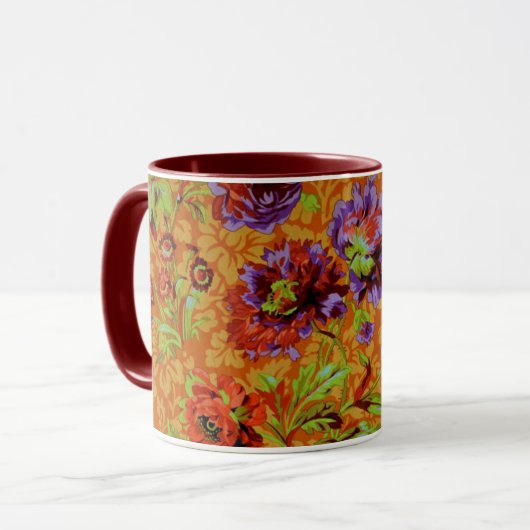 Een mooie Mok met Philip Jacobs Fabric Floral Broc (Voorkant links)