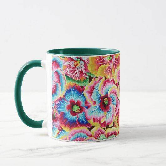 Een mooie mok met Philip Jacobs Fabric Hibiscus (Links)