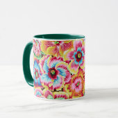 Een mooie mok met Philip Jacobs Fabric Hibiscus (Voorkant links)