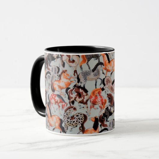 Een mooie Mok met Philip Jacobs Fabric Neddy Horse (Voorkant links)