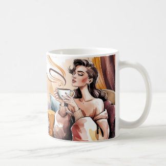 Een mooie ochtend begint met koffie Mok