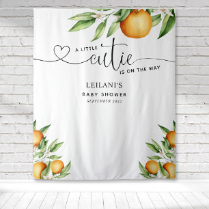 Een Mooie Oranje Baby Shower Tapijt Wandkleed