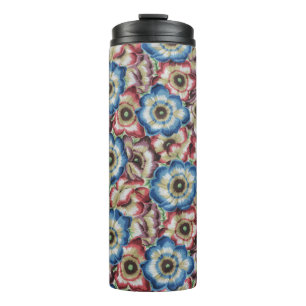 Een mooie Philip Jacobs Fabric Anemone Tumbler Thermosbeker