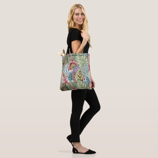 Een mooie Philip Jacobs Fabric Coleus Canvas tas (Op model)