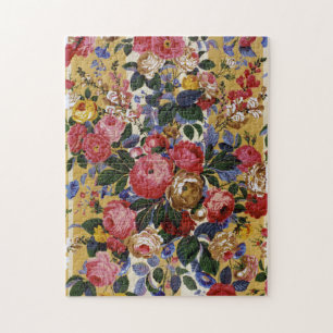 Een mooie Philip Jacobs Fabric Floral Jigzaag Legpuzzel