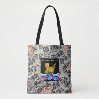 Een mooie Philip Jacobs Fabric Snow Leopard Bag Draagtas