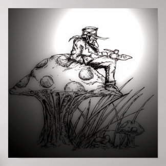 Een mooie pijp op een draaikolk poster