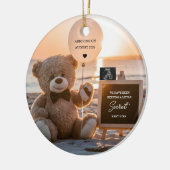 Een mooie strand digitale zwangerschap aankondigin keramisch ornament (Links)