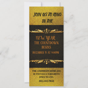 Een mooie uitnodiging voor nieuwjaarsdag