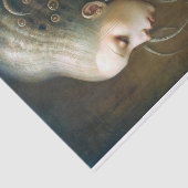 Een mooie vrouw met tentakel haar tissuepapier (Detail)