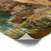 Een mooie vrouw zwemt door Hans Zatzka - poster (Hoek)