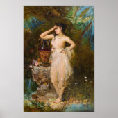 Een mooie vrouw zwemt door Hans Zatzka - poster (Voorkant)