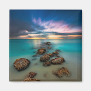 Een mooie zonsondergang over Grace Bay Turks- en Magneet