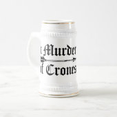 een moord op de mok Crones (Voorkant links)