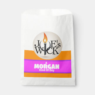 Een Morgan-achtige dag: met Joe's Wick-logo Bedankzakje