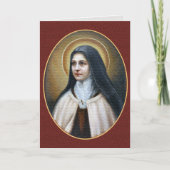EEN MORGENGEBED DOOR ST. THERESE WORDT GESCHREVEN KAART (Voorkant)