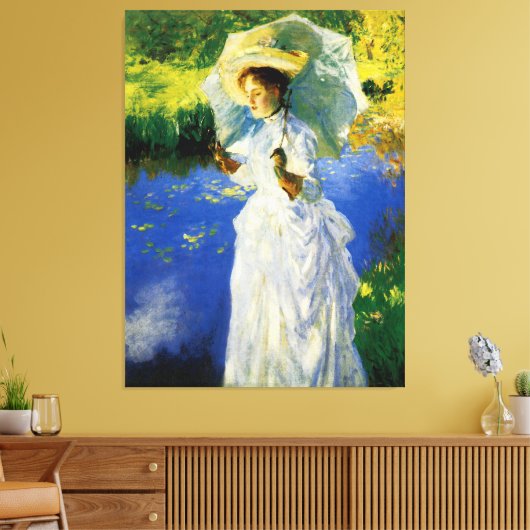 Een morning Walk Canvas Afdruk (Insitu (Woonkamer))