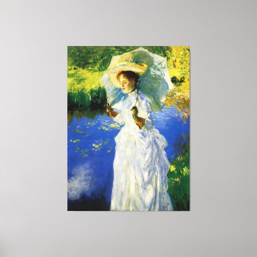 Een morning Walk Canvas Afdruk (Voorkant)