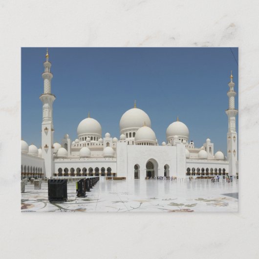 Een moskee in Abu Dhabi Briefkaart (Voorkant)