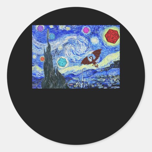 Een motief dat de DM waardig is Ronde Sticker (Voorkant)