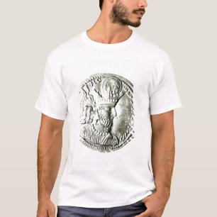 Een muntstuk waarop het profiel van Shapur II is a T-shirt