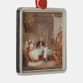 Een Musical Evening (olie op canvas) 2 Metalen Ornament (Rechts)