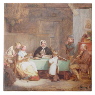 Een Musical Evening (olie op canvas) 2 Tegeltje