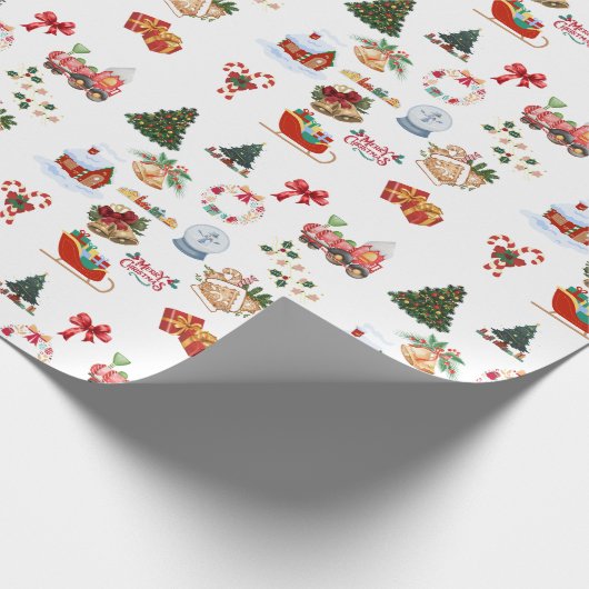 Een must-have item voor een vrolijk kerstfeest cadeaupapier (Hoek)