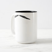  Een Mustache Coffee Mok Mustache Face kweken (Voorkant links)