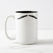 Een Mustache Coffee Mok Mustache Face kweken (Links)