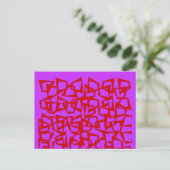 Een muur van kwart-eeuw modernisme briefkaart (Staand voorkant)