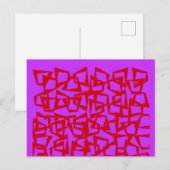Een muur van kwart-eeuw modernisme briefkaart (Voorkant / Achterkant)