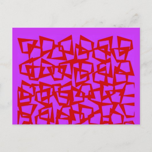 Een muur van kwart-eeuw modernisme briefkaart (Voorkant)