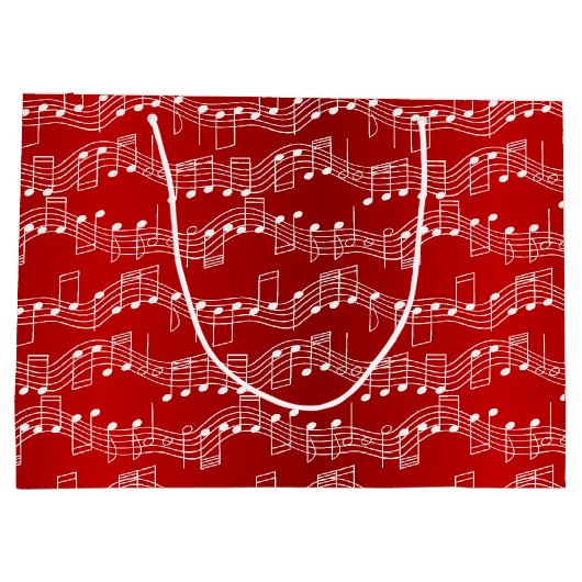 Een muziekkerst large cadeauzakje (Achterkant)