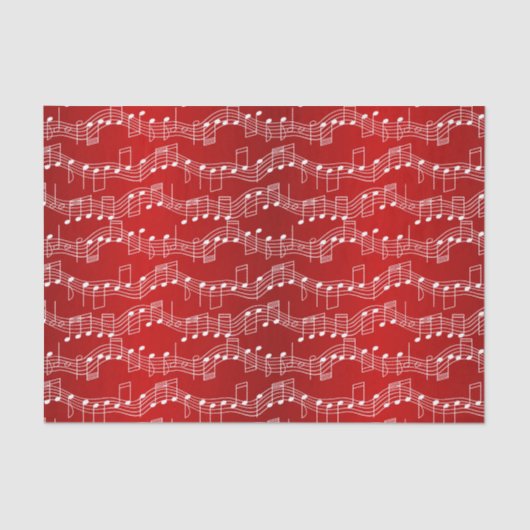 Een muziekkerst tissuepapier (Voorkant)