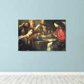 Een muziekverzamelaar canvas afdruk (Insitu (Houten vloer))