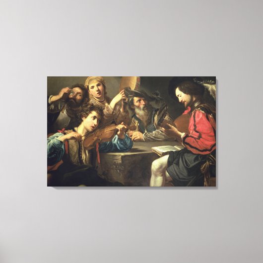 Een muziekverzamelaar canvas afdruk (Voorkant)