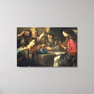 Een muziekverzamelaar canvas afdruk