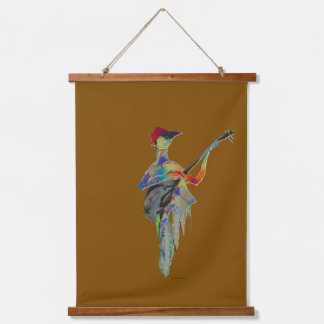Een muzikale impressie hangend wandkleed