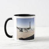 Een MV-22 Osprey vult midflight Mok (Links)