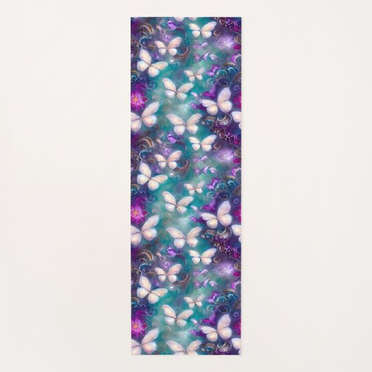 Een mysterie met een vlinderreeks, ontwerp 1 yogamat (Voorkant)
